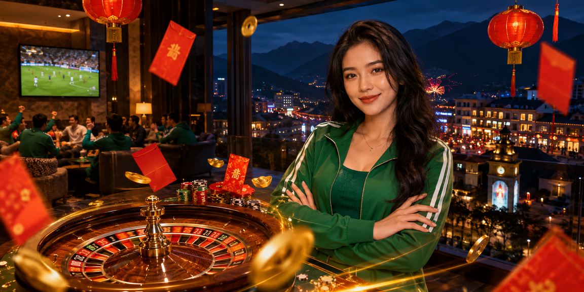 Bàn roulette lung linh đèn lồng tại Sapa, không khí casino hòa quyện văn hóa Việt